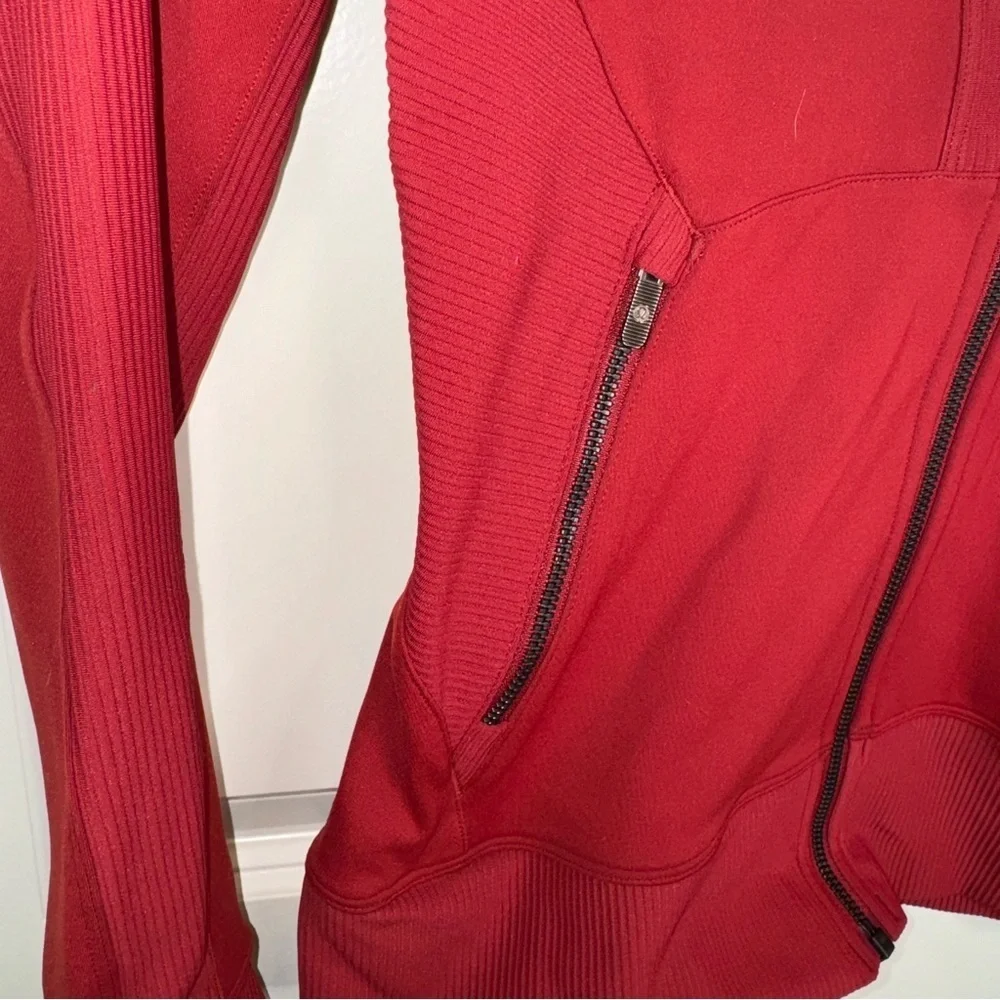 Lululemon Movement To Movement Jacket Dark Sport Red size 4
